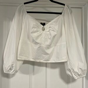 Bohemian Peasant Blouse with Puff Sleeves